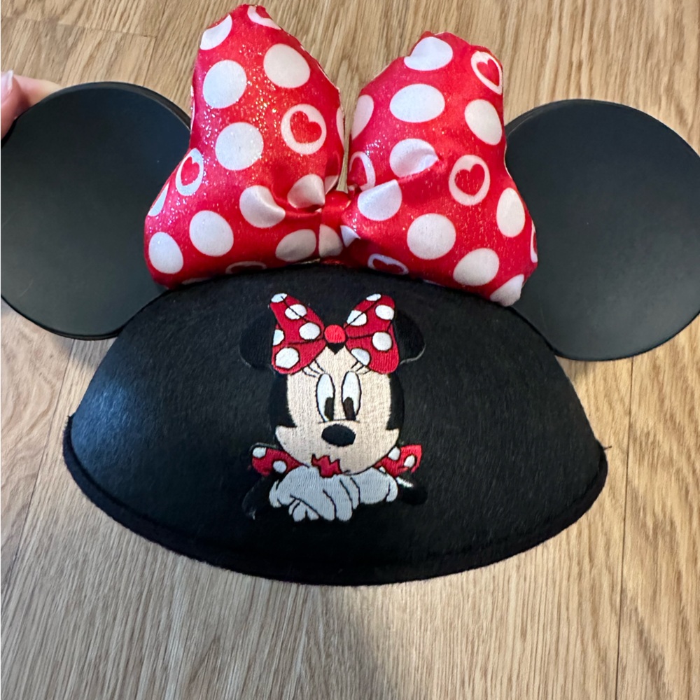 Disney Parks Minnie Mouse Ears Hat Customized with name “ Abby”